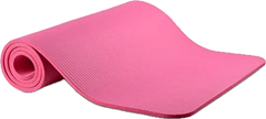Rolled Swan & Field Inner Swan 6mm NBR yoga mat in pink.