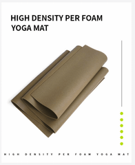 Folded Swan & Field The Glider natural rubber yoga mat for yoga, Pilates, and fitness